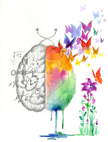The right and left hemispheres of our brains are very different - Picture © Carla F. Castagno