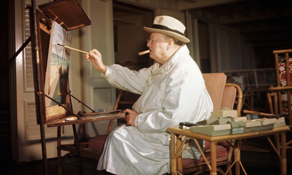 Winston Churchill loved to paint 